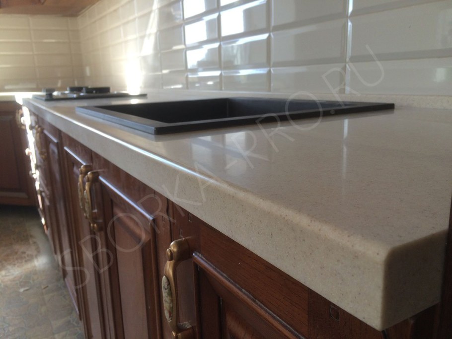 Край столешницы на кухне виды отделки