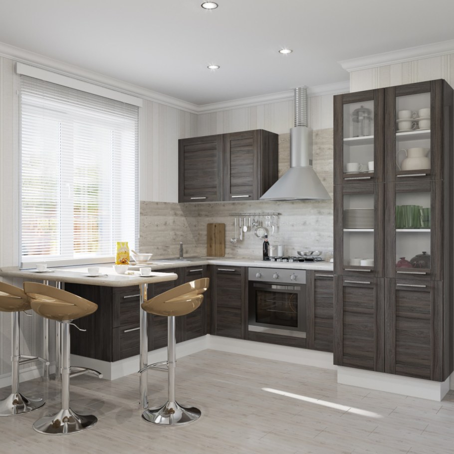 Серая кухня Леруа Мерлен