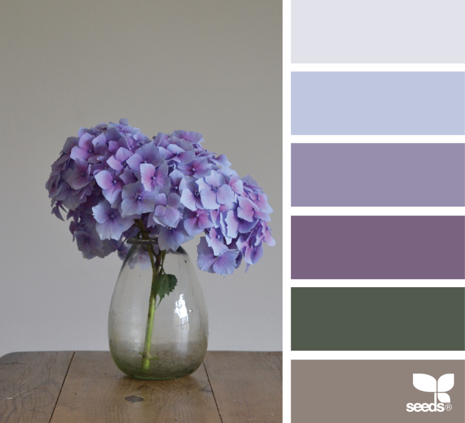 Сочетание цветов серый и сиреневый