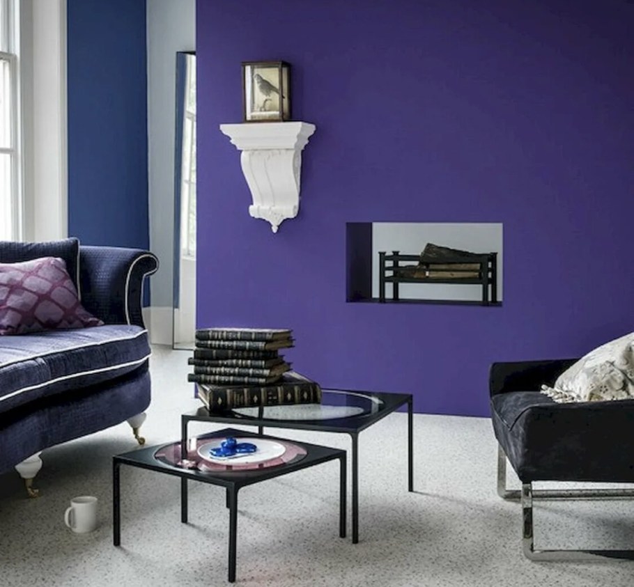 Фиолетовый интерьер