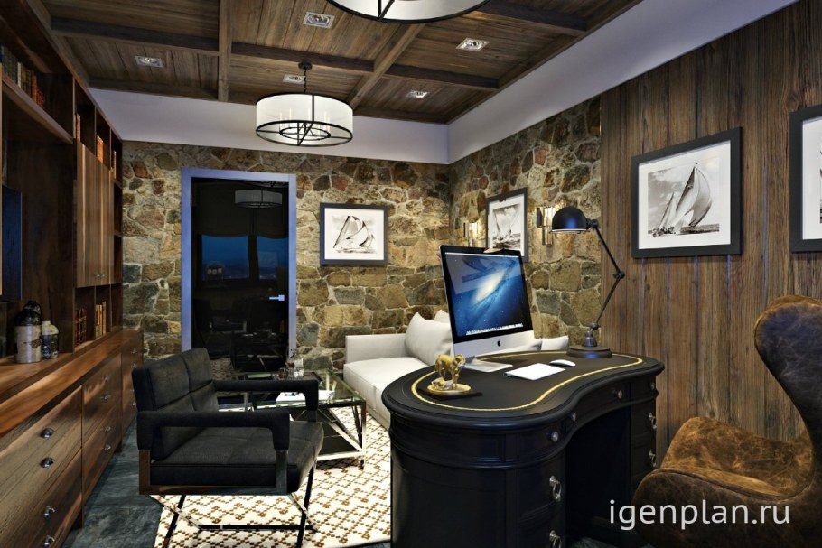 Мужской кабинет интерьер