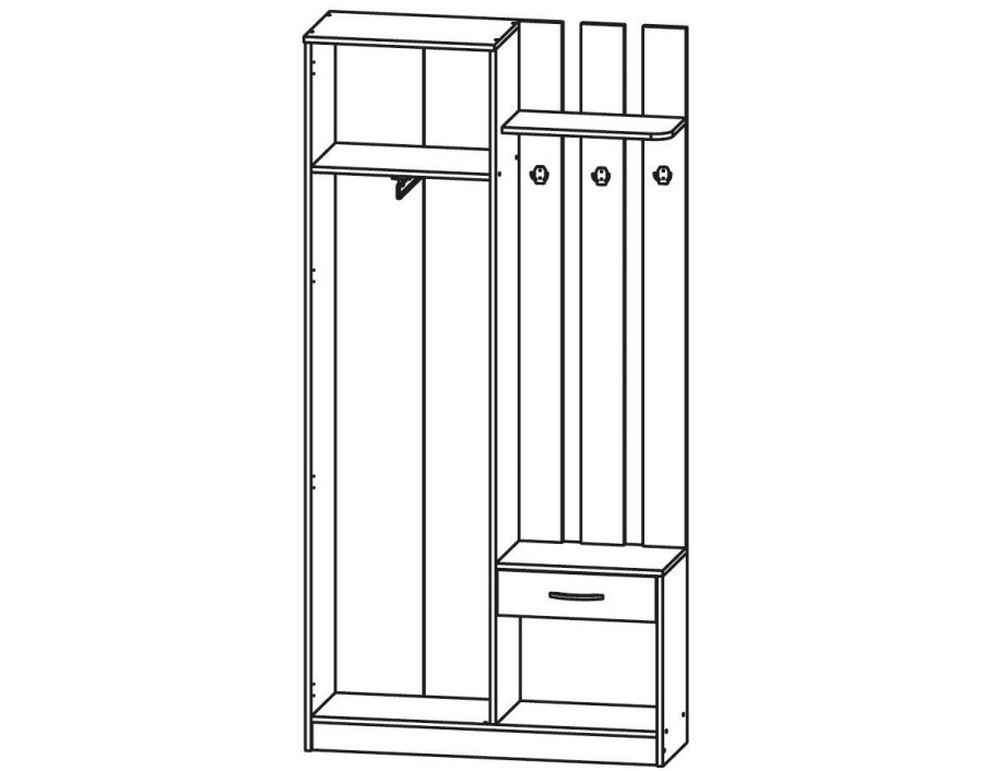 Прихожая Агава 6 Анкор белый