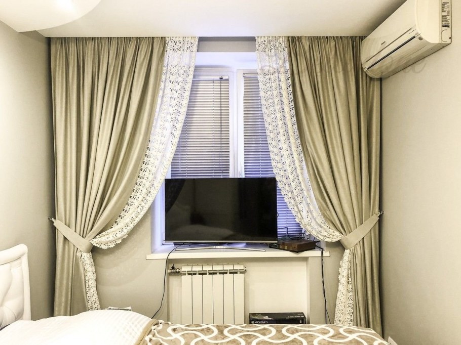 Шторы в спальню в современном