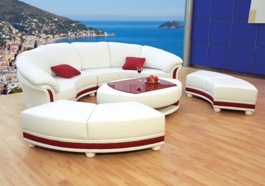 Круглый модульный диван