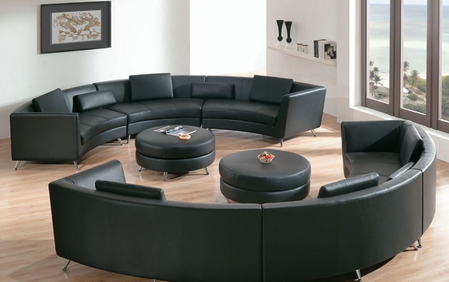 Круглые диваны для гостиной