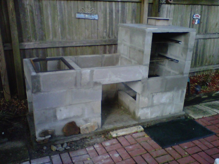 Барбекю из блоков Ytong