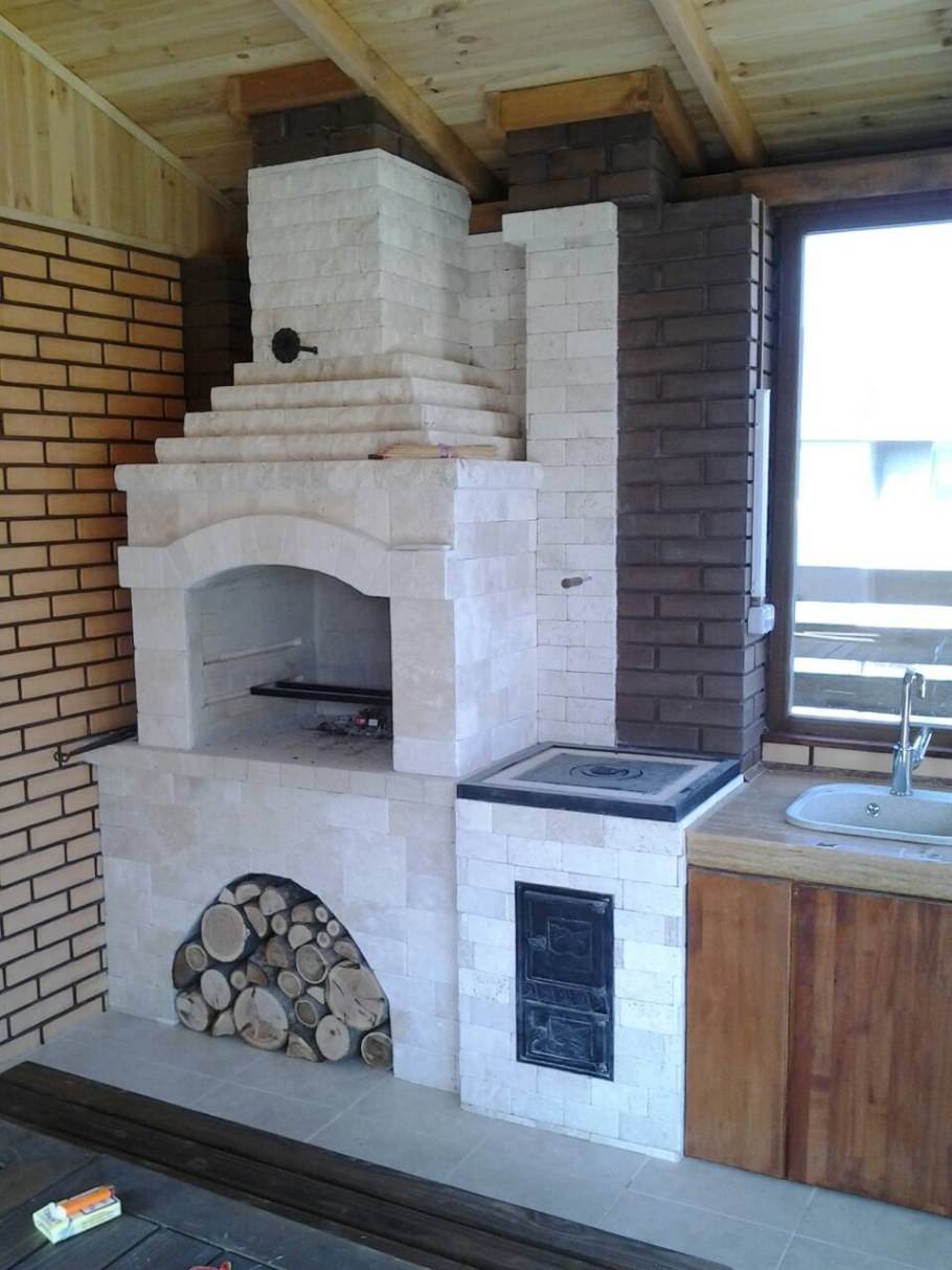 Барбекю из блоков