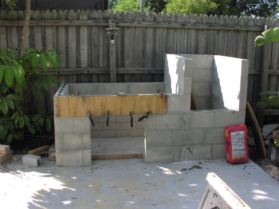 Мангал из пенобетона