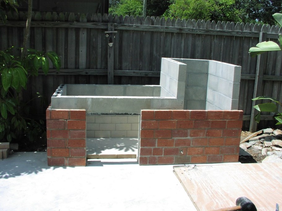 Мангал из пенобетона