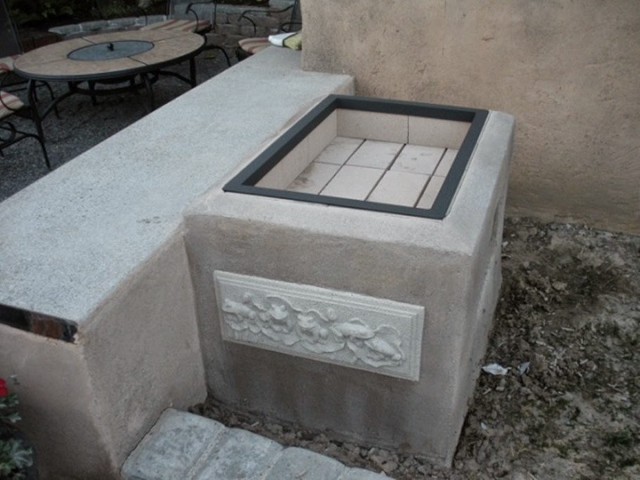 Мангал из блоков