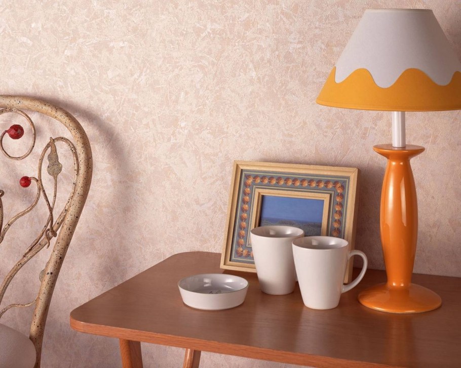 Мозаичная краска в интерьере