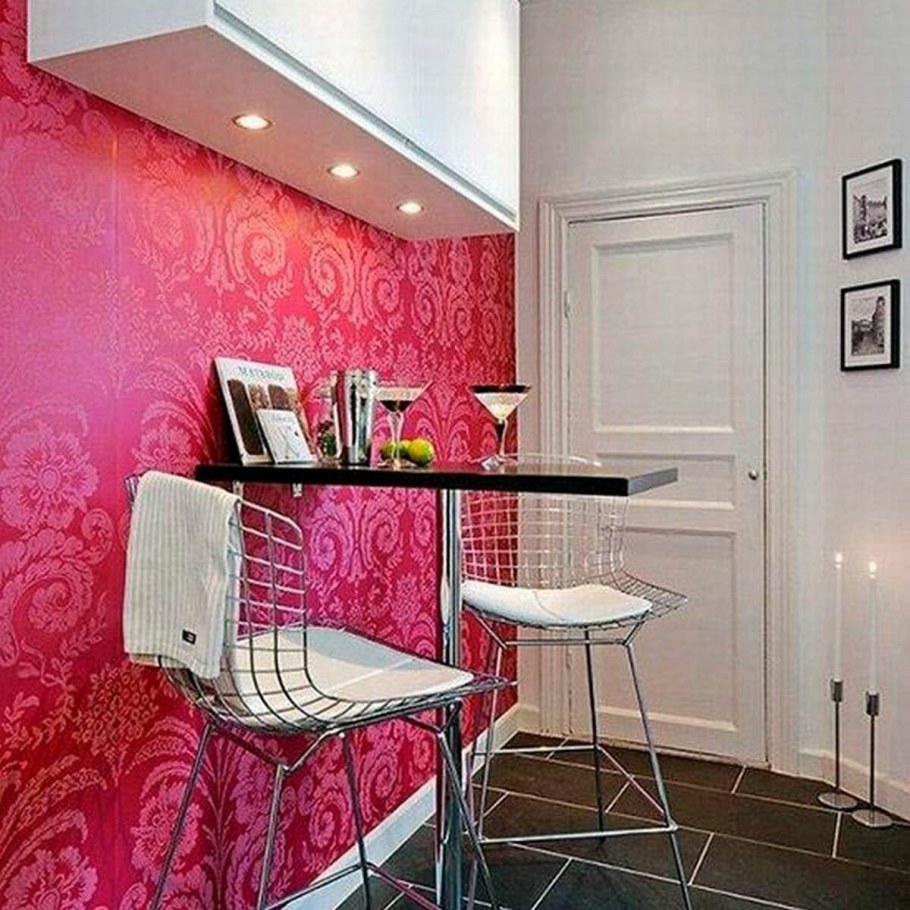 Акцентная стена на кухне