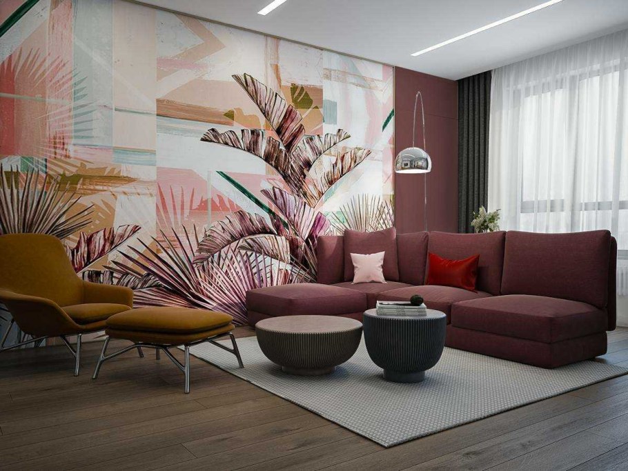 Обои в современном интерьере