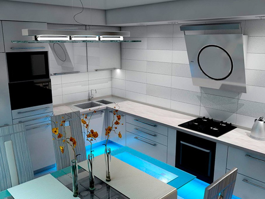 Кухонный гарнитур хайтек