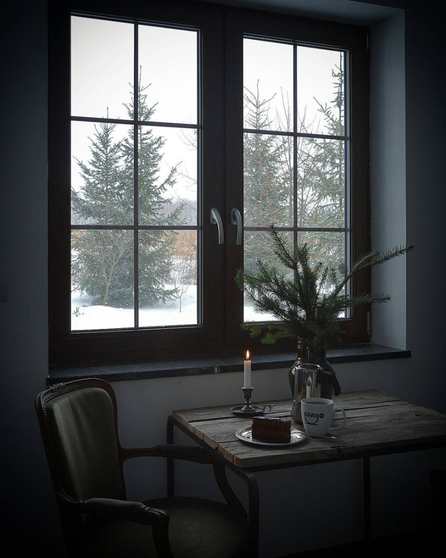 Темные пластиковые окна