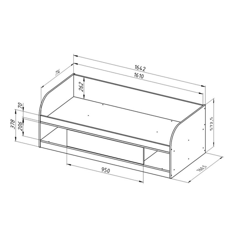 Кровать НМ 008.63 акварель