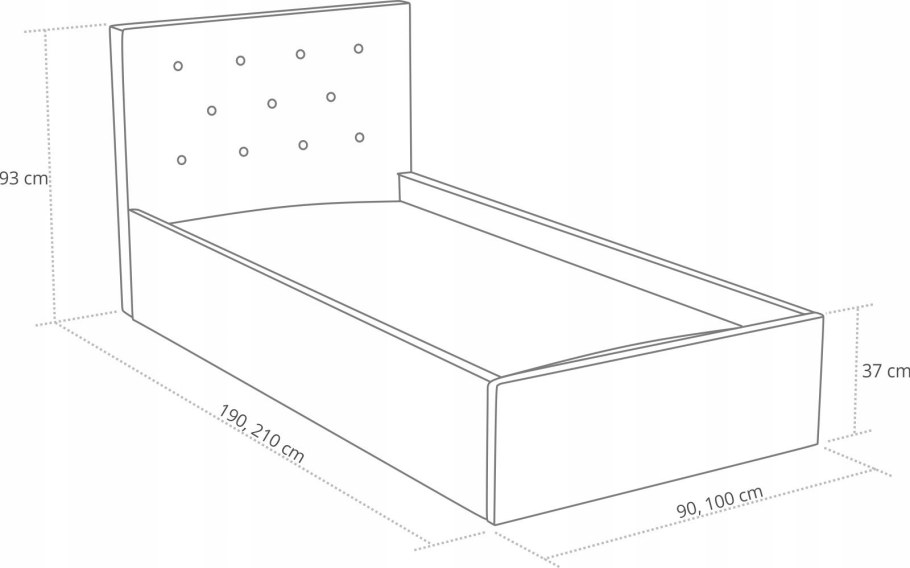 Чертеж кровати 80х200 ЛДСП деталировка