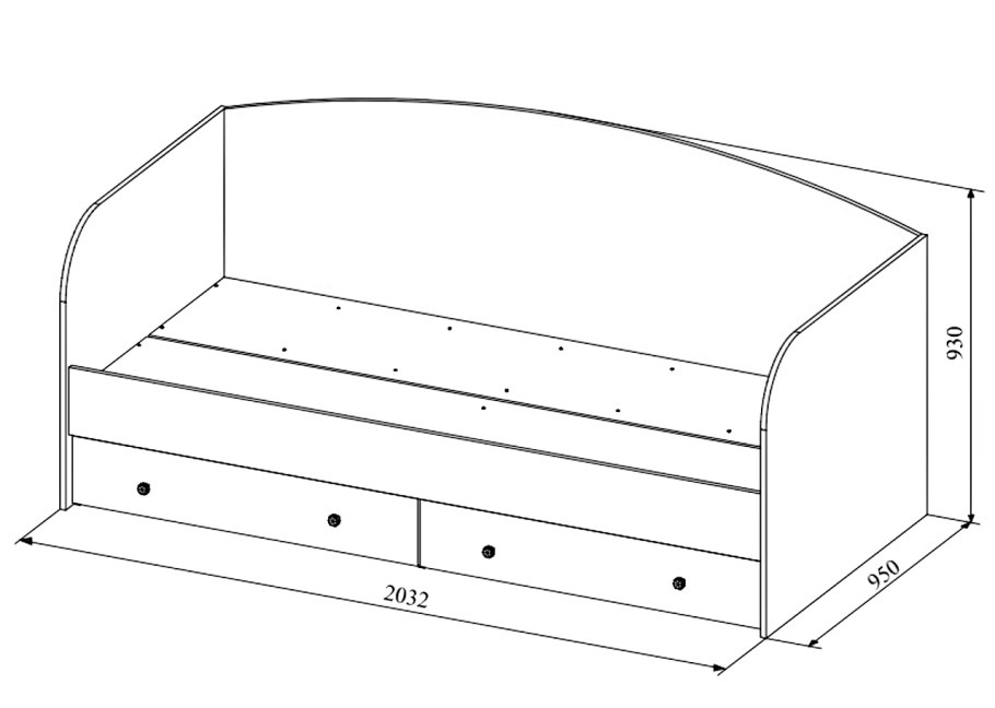 Детская кровать Юнга ДСВ