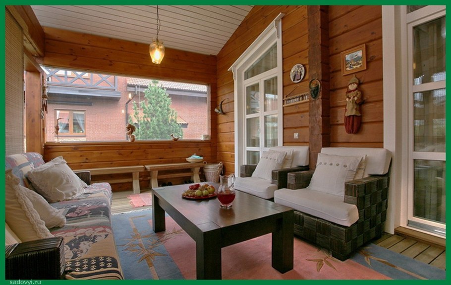 Веранда в деревенском стиле