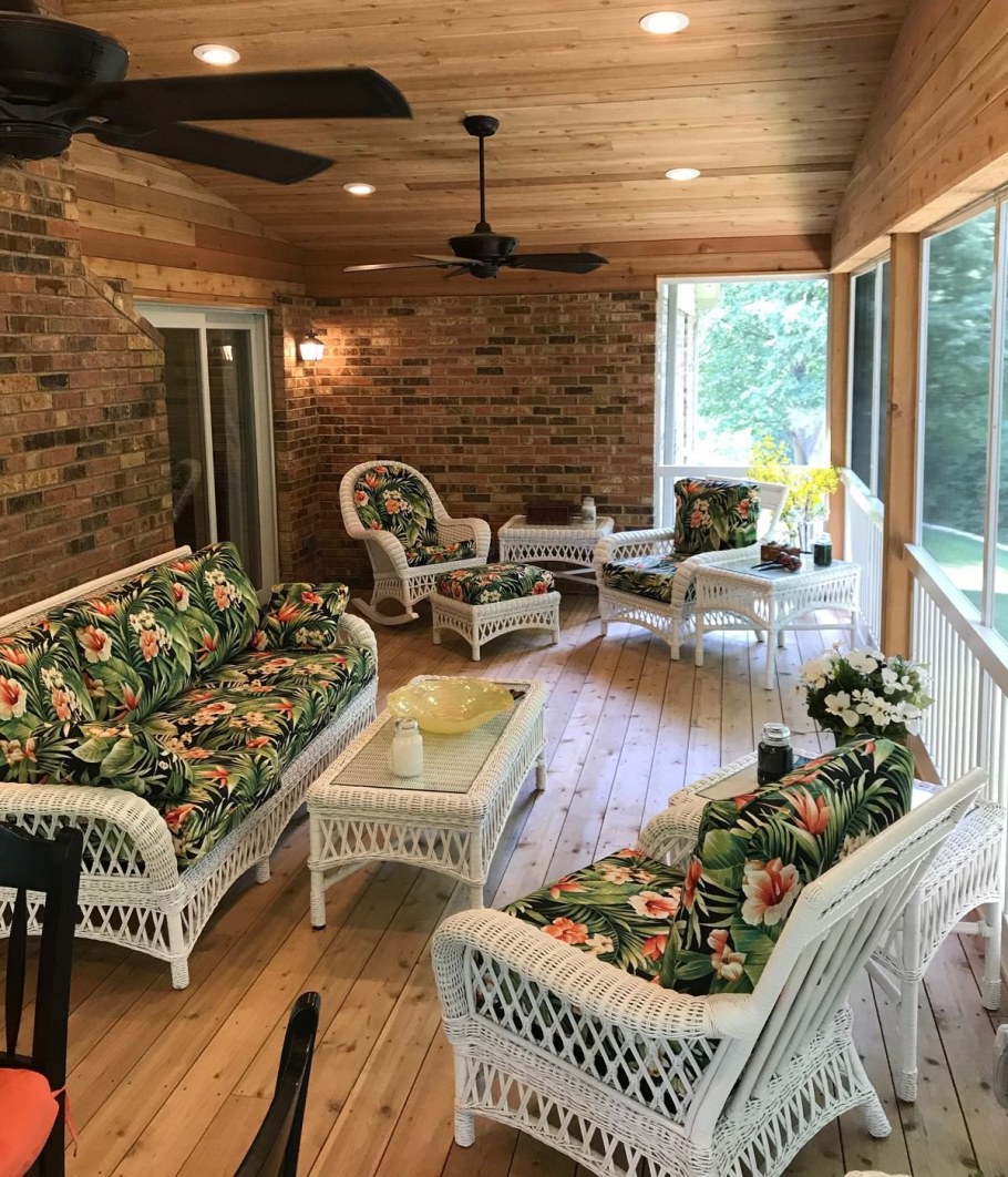 Терраса в деревенском стиле