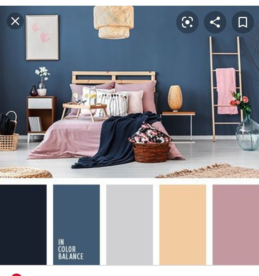 Цветовая гамма в интерьере спальни