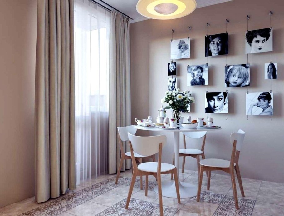 Декорация стены на кухне