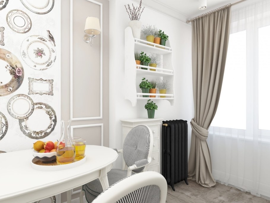 Декор стены на кухне