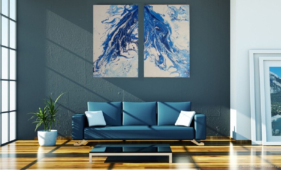 Абстрактные картины для интерьера