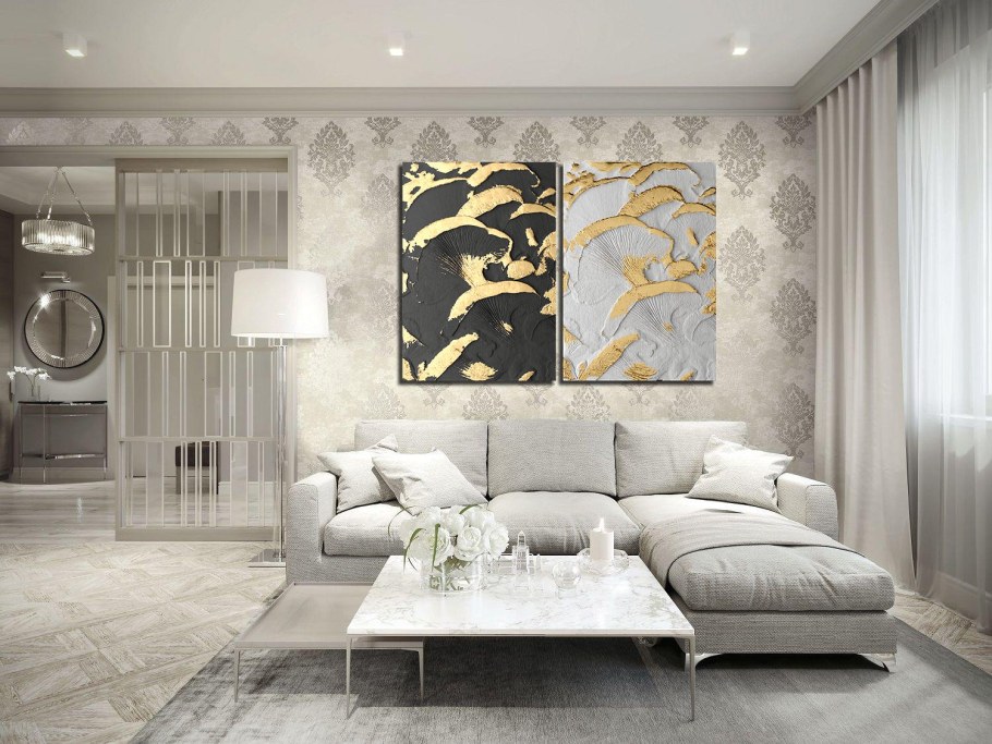 Картины диптих для интерьера