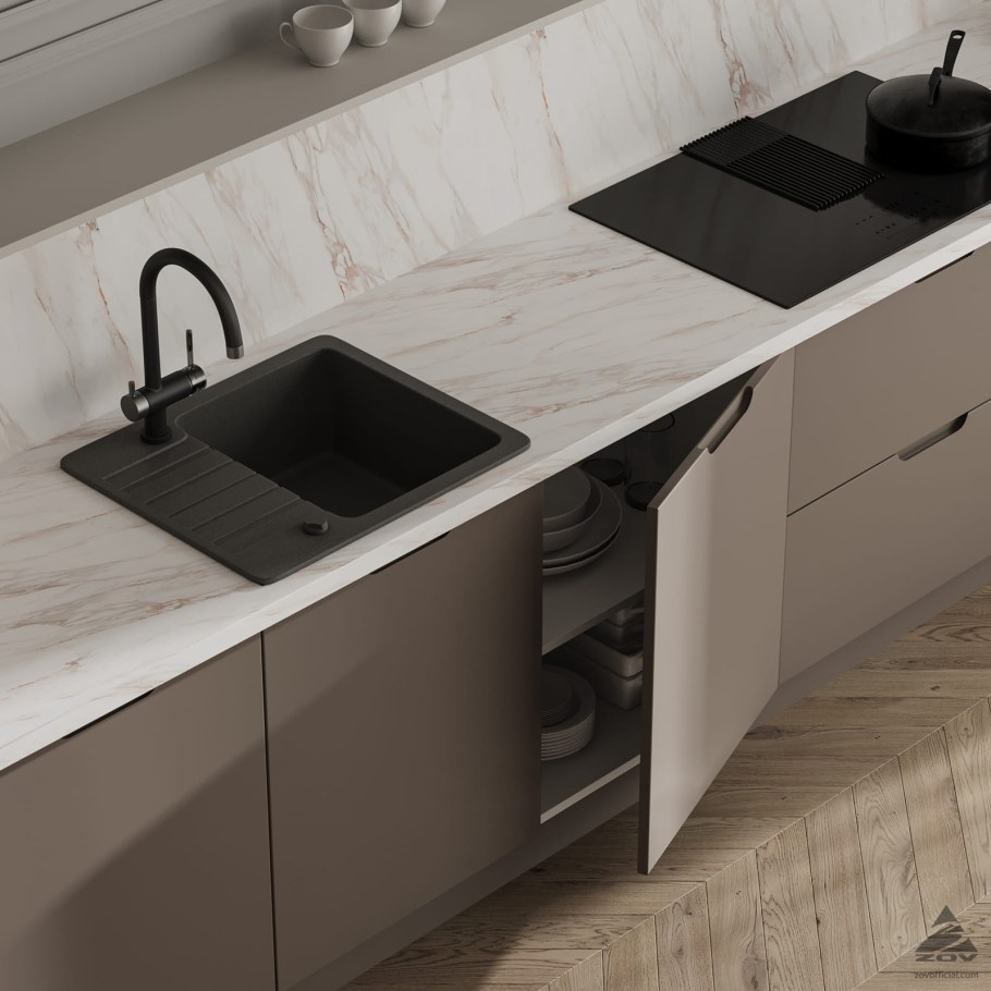 Цвет фасадов Зов кухни т 648