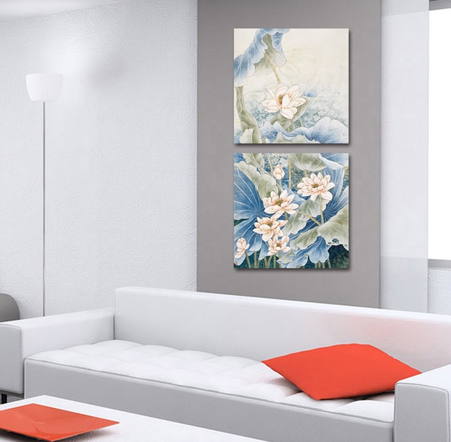 Холст в интерьере