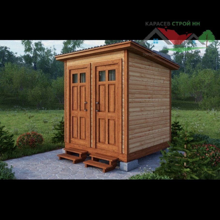 Туалет с душем для дачи