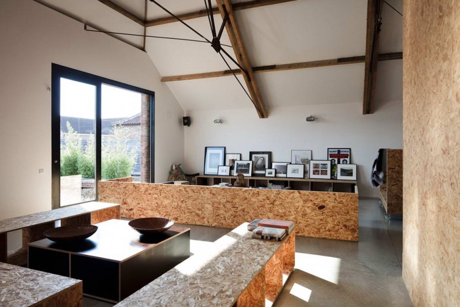 OSB плита в интерьере