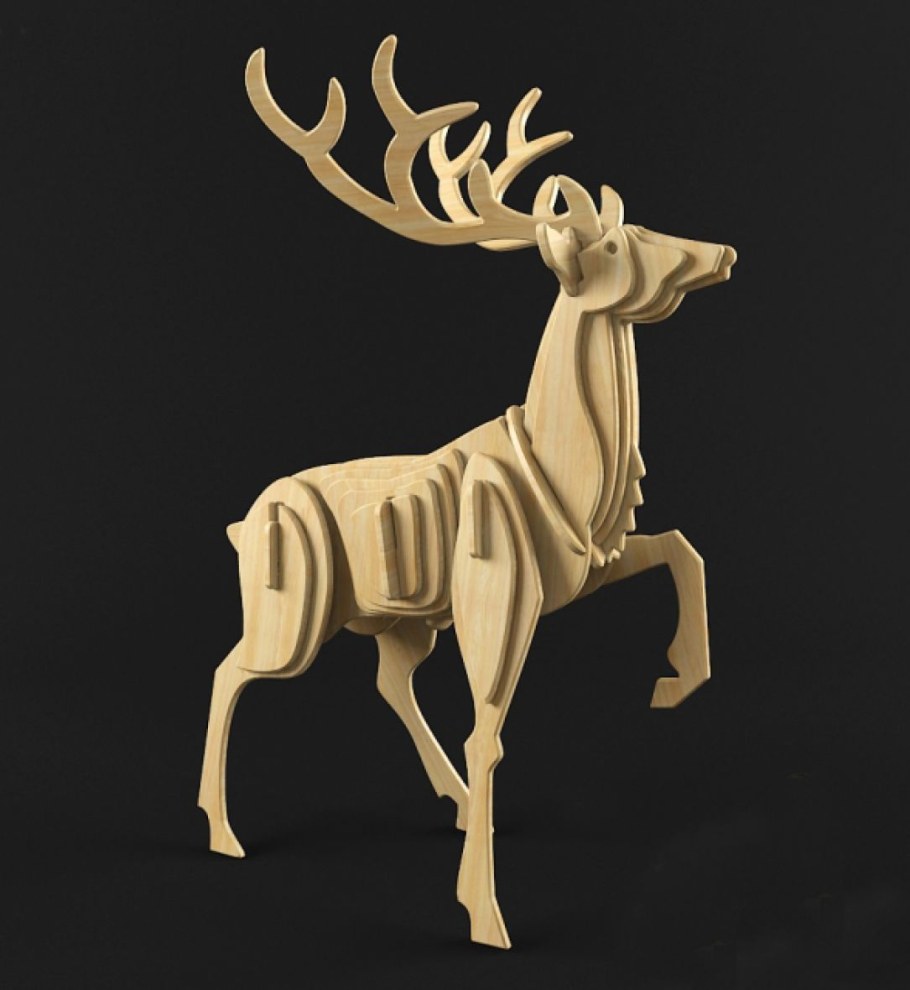 Фигурка оленя из фанеры
