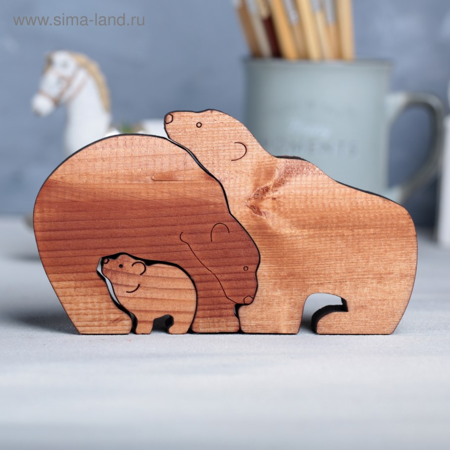 Плоские фигурки из дерева