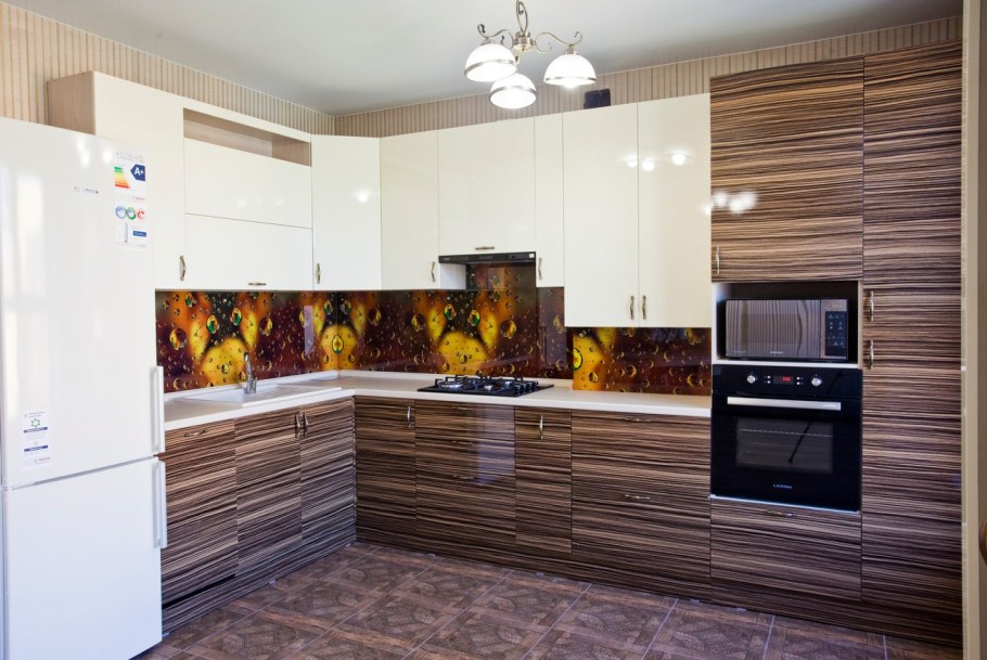 Фасад зебрано глянец