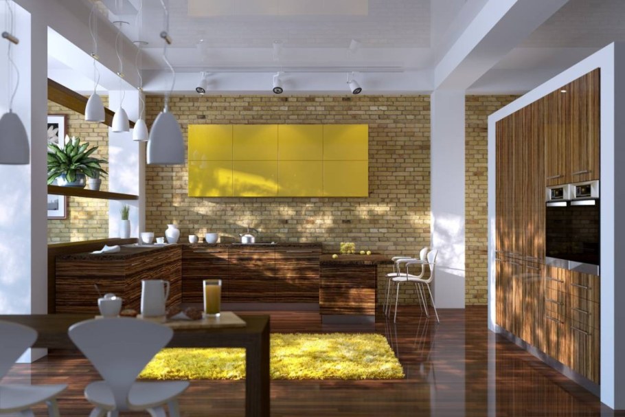 Кухня зебрано