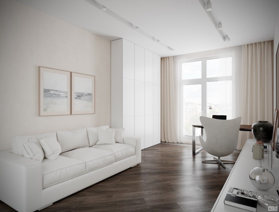 Современный светлый интерьер