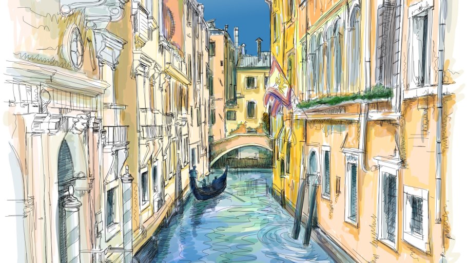 Рисунок для рабочего стола компьютера Венеция картина