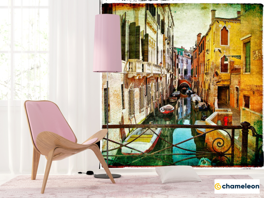 Фотообои Венеция в интерьере