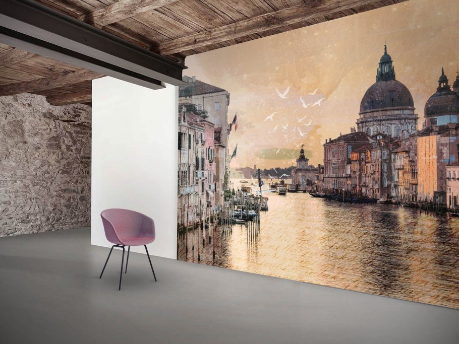 Фрески на стену в интерьере