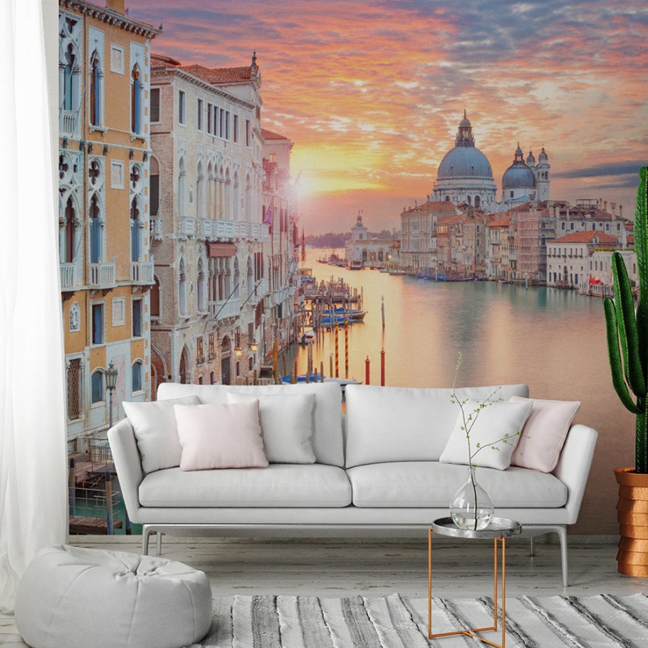 Фотообои Венеция в интерьере