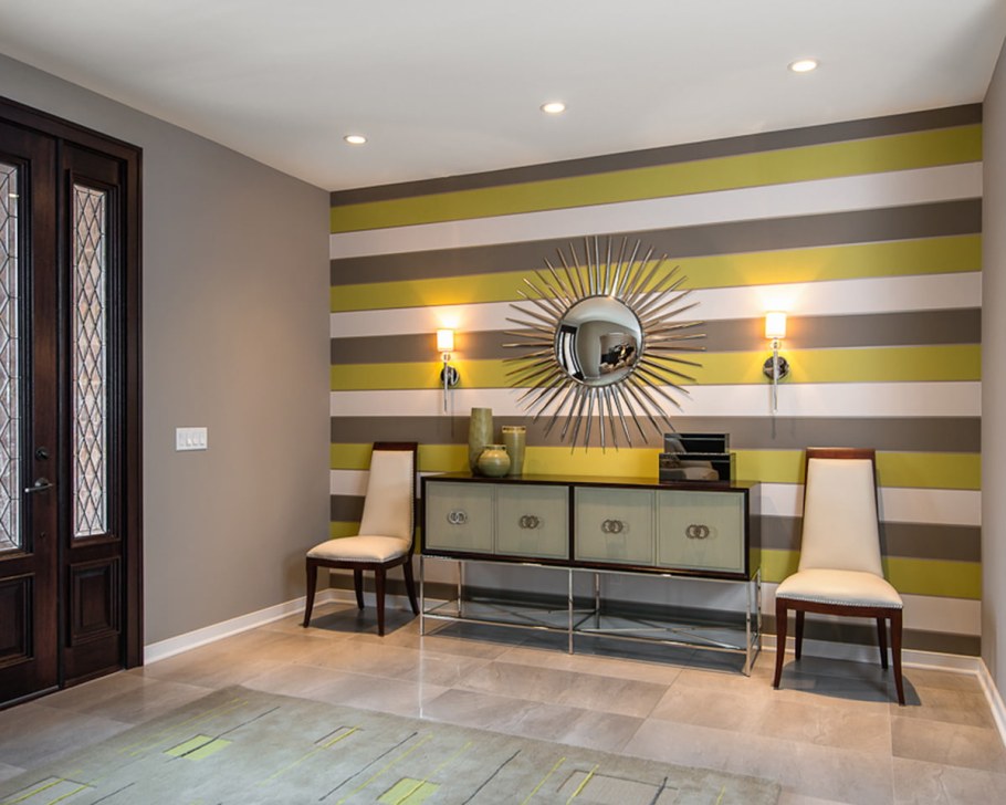 Интерьер стен в плочку