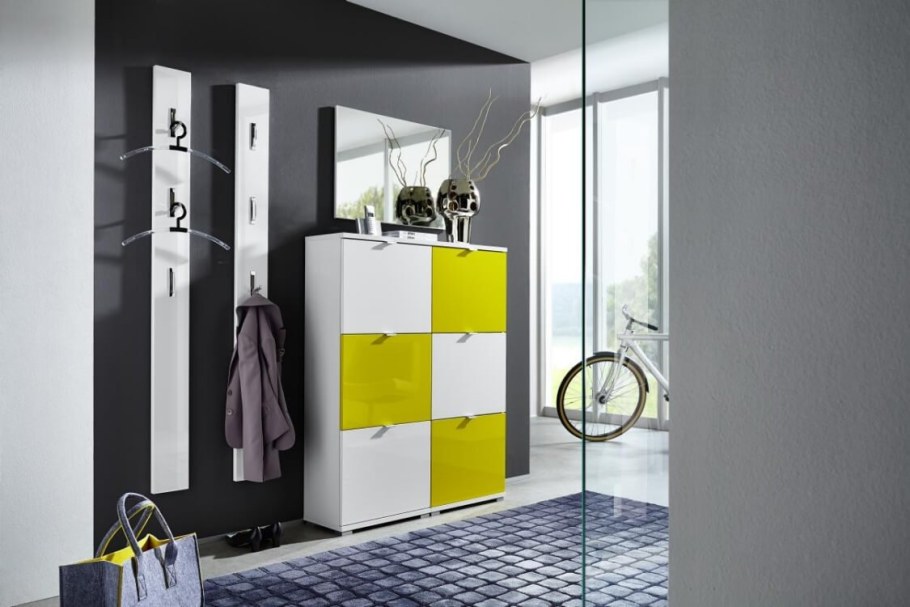 Тумба для обуви поворотная с зеркалом 1189(02) Germania werk