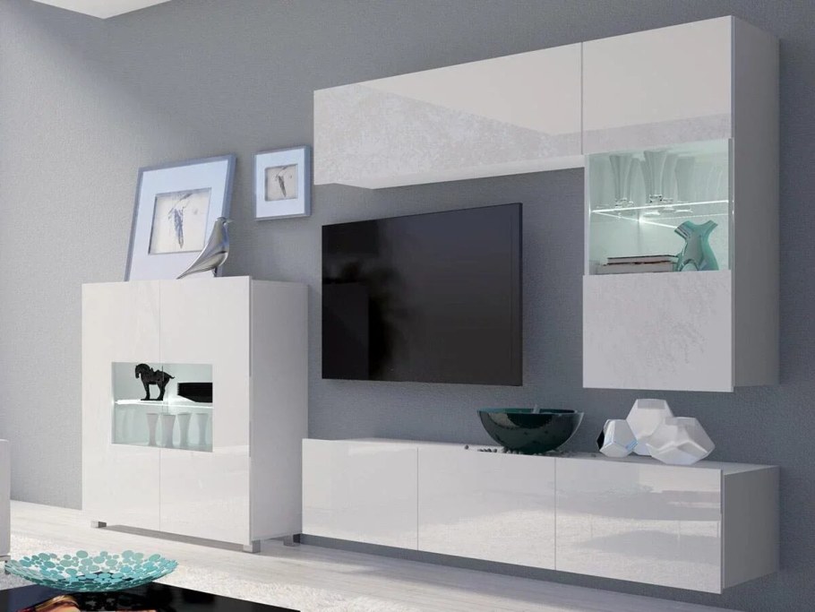 Стенка Бергамо 2 МДФ глянец