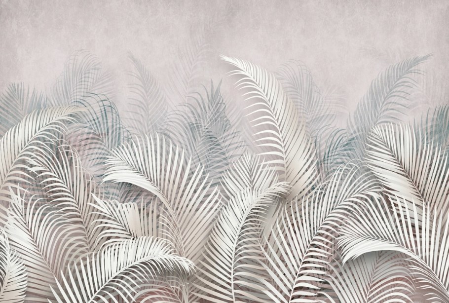 Affresco тропические листья