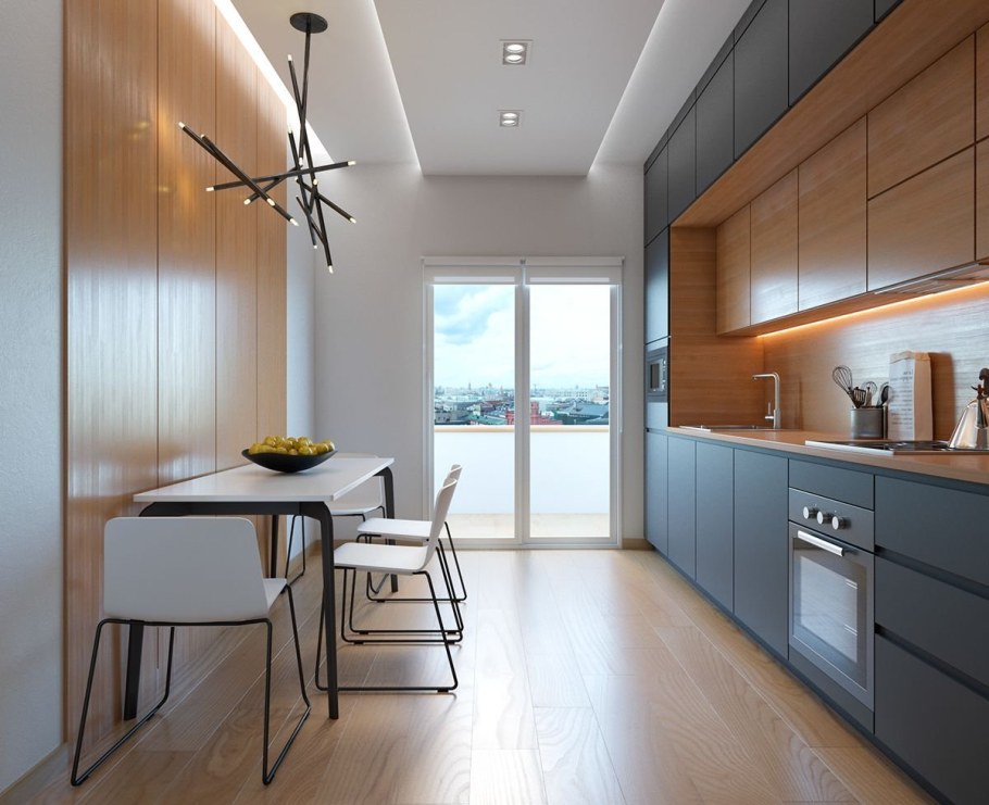 Кухня в стиле Минимализм 10м2