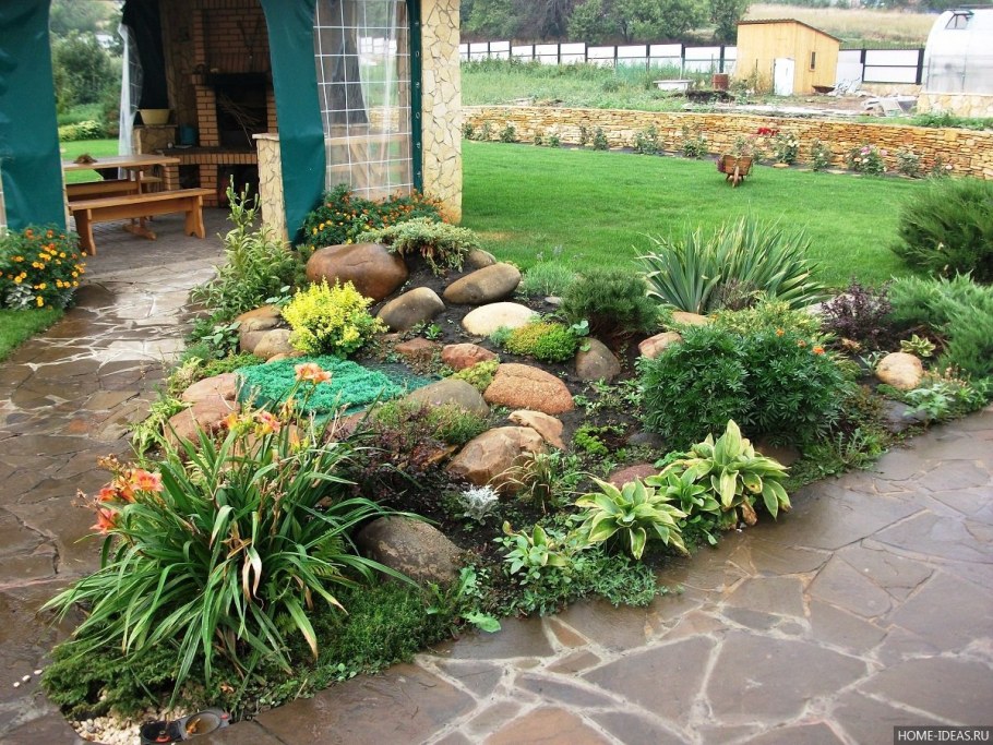 Рокарий с альпийской горкой