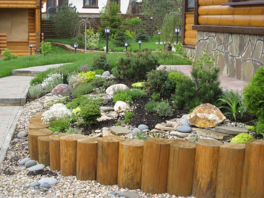 Подпорная стенка из дерева