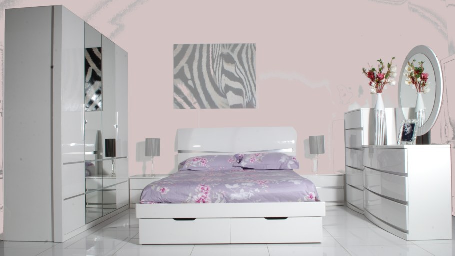 Спальня «Глосс» (белый глянец)